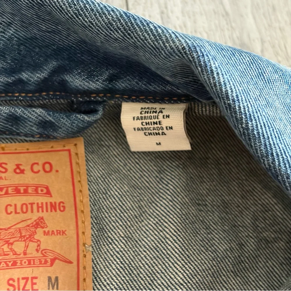 Levi’s x DENIM TEARS Dark Wash Blue Denim Type II Jacket Sample NWOT